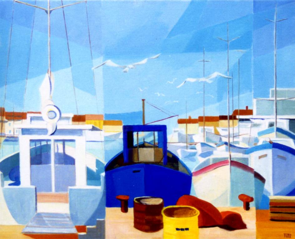 Chalutier bleu